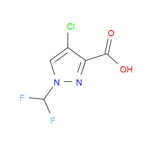 4-CHLORO-1-(DIFLUOROMETHYL)-1H-PYRAZOLE-3-CARBOXYLIC ACID - Click Image to Close