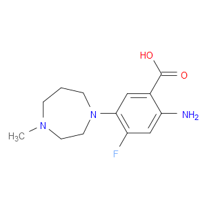 2-AMINO-4-FLUORO-5-(4-METHYL-1,4-DIAZEPAN-1-YL)BENZOIC ACID