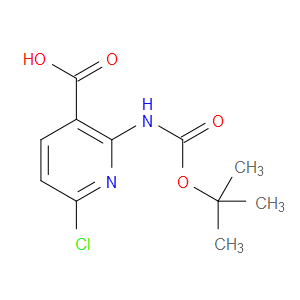 2-(BOC-AMINO)-6-CHLORONICOTINIC ACID
