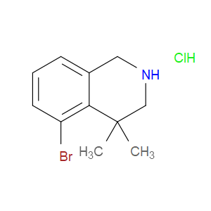 5-BROMO-4,4-DIMETHYL-1,2,3,4-TETRAHYDROISOQUINOLINE HYDROCHLORIDE - Click Image to Close
