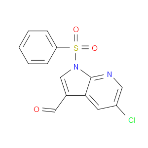1H-PYRROLO[2,3-B]PYRIDINE-3-CARBOXALDEHYDE, 5-CHLORO-1-(PHENYLSULFONYL)- - Click Image to Close