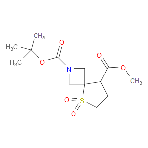 2-TERT-BUTYL 8-METHYL 5-THIA-2-AZASPIRO[3.4]OCTANE-2,8-DICARBOXYLATE 5,5-DIOXIDE