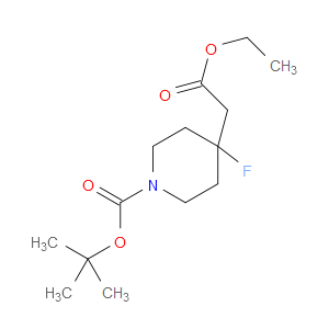 TERT-BUTYL 4-(2-ETHOXY-2-OXOETHYL)-4-FLUOROPIPERIDINE-1-CARBOXYLATE