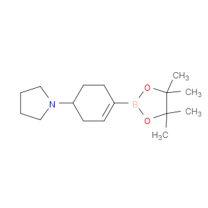 1-(4-(4,4,5,5-TETRAMETHYL-1,3,2-DIOXABOROLAN-2-YL)CYCLOHEX-3-EN-1-YL)PYRROLIDINE