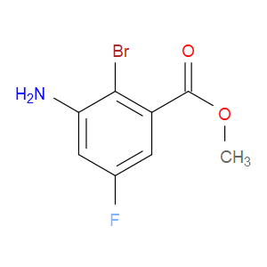 METHYL 3-AMINO-2-BROMO-5-FLUOROBENZOATE