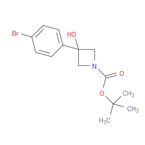 TERT-BUTYL 3-(4-BROMOPHENYL)-3-HYDROXYAZETIDINE-1-CARBOXYLATE