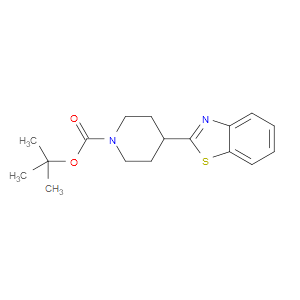 TERT-BUTYL 4-(BENZO[D]THIAZOL-2-YL)PIPERIDINE-1-CARBOXYLATE - Click Image to Close