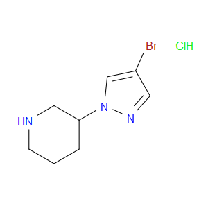 3-(4-BROMOPYRAZOL-1-YL)PIPERIDINE, HCL