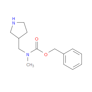 BENZYL METHYL(PYRROLIDIN-3-YLMETHYL)CARBAMATE