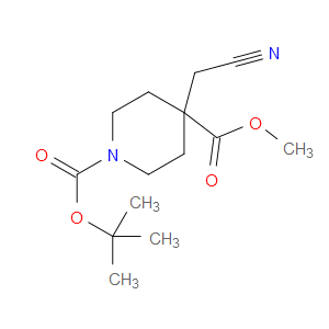 1-BOC-4-(CYANOMETHYL)-4-PIPERIDINE CARBOXYLIC ACID METHYL ESTER - Click Image to Close