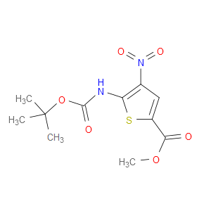 METHYL 5-((TERT-BUTOXYCARBONYL)AMINO)-4-NITROTHIOPHENE-2-CARBOXYLATE - Click Image to Close