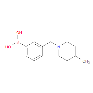 (3-((4-METHYLPIPERIDIN-1-YL)METHYL)PHENYL)BORONIC ACID