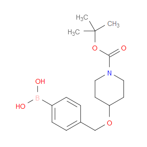 (4-(((1-(TERT-BUTOXYCARBONYL)PIPERIDIN-4-YL)OXY)METHYL)PHENYL)BORONIC ACID - Click Image to Close