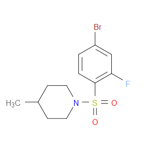 1-((4-BROMO-2-FLUOROPHENYL)SULFONYL)-4-METHYLPIPERIDINE