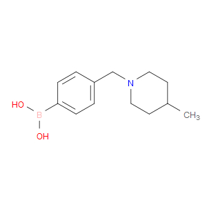 4-((4-METHYLPIPERIDIN-1-YL)METHYL)PHENYLBORONIC ACID - Click Image to Close