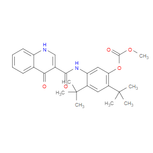 2,4-DI-TERT-BUTYL-5-(4-OXO-1,4-DIHYDROQUINOLINE-3-CARBOXAMIDO)PHENYL METHYL CARBONATE