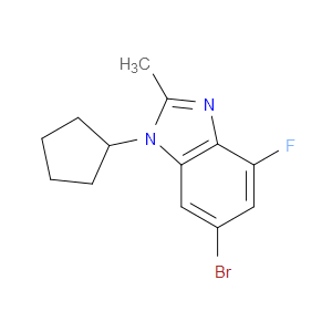 6-BROMO-1-CYCLOPENTYL-4-FLUORO-2-METHYL-1H-BENZO[D]IMIDAZOLE