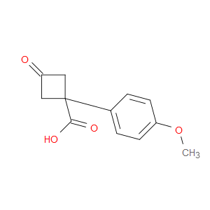 1-(4-METHOXYPHENYL)-3-OXOCYCLOBUTANECARBOXYLIC ACID
