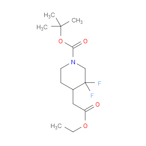 TERT-BUTYL 4-(2-ETHOXY-2-OXOETHYL)-3,3-DIFLUOROPIPERIDINE-1-CARBOXYLATE - Click Image to Close