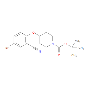 TERT-BUTYL 4-(4-BROMO-2-CYANOPHENOXY)PIPERIDINE-1-CARBOXYLATE - Click Image to Close