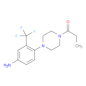 1-(4-(4-AMINO-2-(TRIFLUOROMETHYL)PHENYL)PIPERAZIN-1-YL)PROPAN-1-ONE