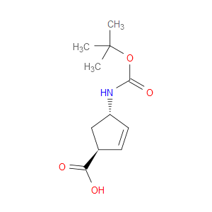 (1S,4S)-4-[[(1,1-DIMETHYLETHOXY)CARBONYL]AMINO]-2-CYCLOPENTENE-1-CARBOXYLIC ACID