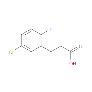 3-(5-CHLORO-2-FLUOROPHENYL)PROPANOIC ACID