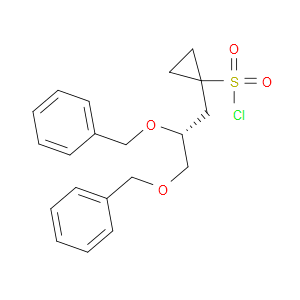 (R)-1-(2,3-BIS(BENZYLOXY)PROPYL)CYCLOPROPANE-1-SULFONYL CHLORIDE - Click Image to Close