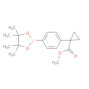 METHYL 1-(4-(4,4,5,5-TETRAMETHYL-1,3,2-DIOXABOROLAN-2-YL)PHENYL)CYCLOPROPANECARBOXYLATE