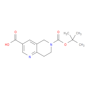 6-(TERT-BUTOXYCARBONYL)-5,6,7,8-TETRAHYDRO-1,6-NAPHTHYRIDINE-3-CARBOXYLIC ACID