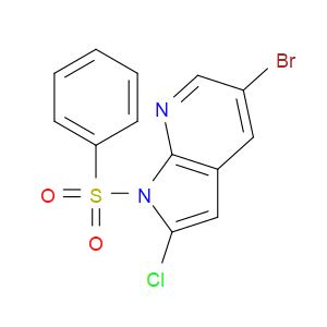5-BROMO-2-CHLORO-1-(PHENYLSULFONYL)-1H-PYRROLO[2,3-B]PYRIDINE