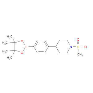 1-(METHYLSULFONYL)-4-(4-(4,4,5,5-TETRAMETHYL-1,3,2-DIOXABOROLAN-2-YL)PHENYL)PIPERIDINE