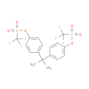 PROPANE-2,2-DIYLBIS(4,1-PHENYLENE) BIS(TRIFLUOROMETHANESULFONATE)