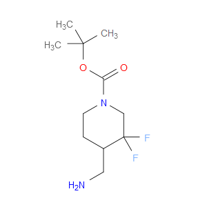 TERT-BUTYL 4-(AMINOMETHYL)-3,3-DIFLUOROPIPERIDINE-1-CARBOXYLATE - Click Image to Close