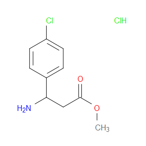 METHYL 3-AMINO-3-(4-CHLOROPHENYL)PROPANOATE HYDROCHLORIDE - Click Image to Close