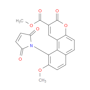 METHYL 10-(2,5-DIOXO-2,5-DIHYDRO-1H-PYRROL-1-YL)-9-METHOXY-3-OXO-3H-BENZO[F]CHROMENE-2-CARBOXYLATE