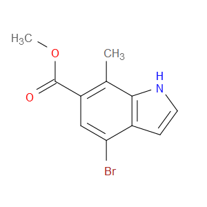 METHYL 4-BROMO-7-METHYL-1H-INDOLE-6-CARBOXYLATE - Click Image to Close