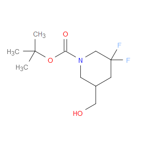 TERT-BUTYL 3,3-DIFLUORO-5-(HYDROXYMETHYL)PIPERIDINE-1-CARBOXYLATE - Click Image to Close