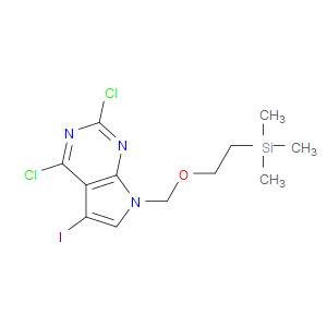 2,4-DICHLORO-5-IODO-7-([2-(TRIMETHYLSILYL)ETHOXY]METHYL)-7H-PYRROLO[2,3-D]PYRIMIDINE