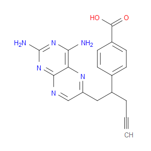 4-(1-(2,4-DIAMINOPTERIDIN-6-YL)PENT-4-YN-2-YL)BENZOIC ACID