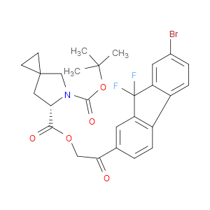 (S)-6-(2-(7-BROMO-9,9-DIFLUORO-9H-FLUOREN-2-YL)-2-OXOETHYL) 5-TERT-BUTYL 5-AZASPIRO[2.4]HEPTANE-5,6-DICARBOXYLATE - Click Image to Close