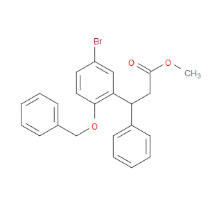 METHYL 3-(2-(BENZYLOXY)-5-BROMOPHENYL)-3-PHENYLPROPANOATE