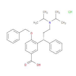 (R)-4-(BENZYLOXY)-3-(3-(DIISOPROPYLAMINO)-1-PHENYLPROPYL)BENZOIC ACID HYDROCHLORIDE