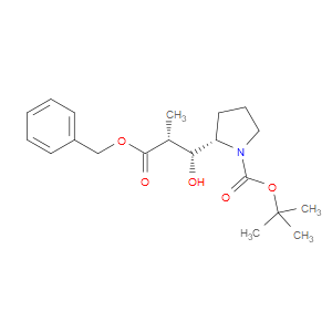 (S)-TERT-BUTYL 2-((1R,2R)-3-(BENZYLOXY)-1-HYDROXY-2-METHYL-3-OXOPROPYL)PYRROLIDINE-1-CARBOXYLATE - Click Image to Close