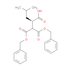 (R)-2-(1,3-BIS(BENZYLOXY)-1,3-DIOXOPROPAN-2-YL)-4-METHYLPENTANOIC ACID