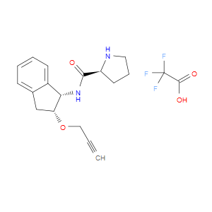 (S)-N-((1S,2R)-2-(PROP-2-YN-1-YLOXY)-2,3-DIHYDRO-1H-INDEN-1-YL)PYRROLIDINE-2-CARBOXAMIDE 2,2,2-TRIFLUOROACETATE - Click Image to Close
