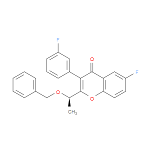 (R)-2-(1-(BENZYLOXY)ETHYL)-6-FLUORO-3-(3-FLUOROPHENYL)-4H-CHROMEN-4-ONE