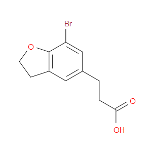 3-(7-BROMO-2,3-DIHYDROBENZOFURAN-5-YL)PROPANOIC ACID