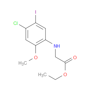 ETHYL 2-((4-CHLORO-5-IODO-2-METHOXYPHENYL)AMINO)ACETATE
