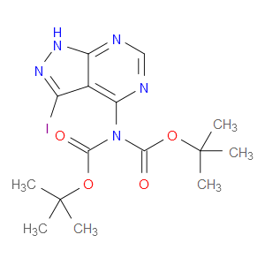 IMIDODICARBONIC ACID, 2-(3-IODO-1H-PYRAZOLO[3,4-D]PYRIMIDIN-4-YL)-, 1,3-BIS(1,1-DIMETHYLETHYL) ESTER